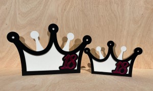 BOX  KORONA DUŻA "18 URODZINY RÓŻOWA"