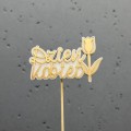 pik topper na Dzień Kobiet do kwiatów i prezentów dekoracja 8 marca
