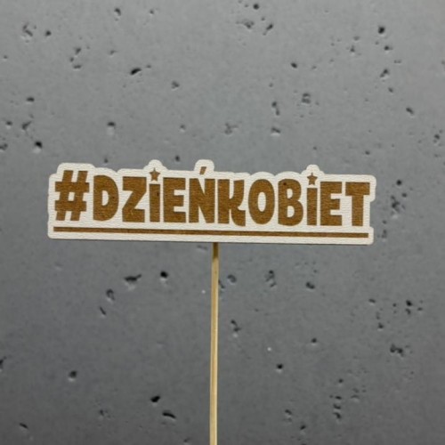 pik topper na Dzień Kobiet do kwiatów i prezentów dekoracja 8 marca