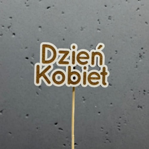 pik topper na Dzień Kobiet do kwiatów i prezentów dekoracja 8 marca