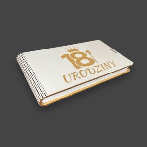 PUDEŁKO Z ŻYCZENIAMI  "18 URODZINY Z KORONĄ"