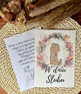 KARTKA OKOLICZNOŚCIOWA "W DNIU ŚLUBU-PARA"