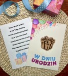 KARTKA OKOLICZNOŚCIOWA "W DNIU URODZIN-PREZENT"